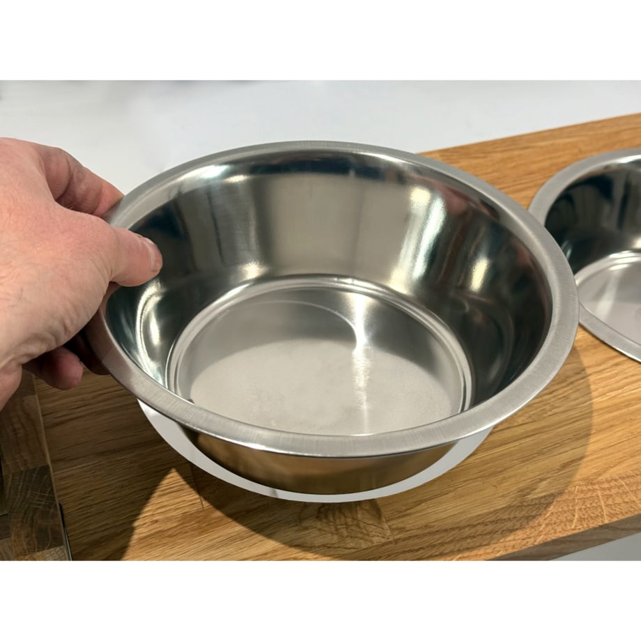 Miska dla psa na stojaku drewnianym XXL