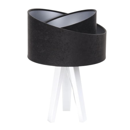 Lampa stołowa GEMSTONE czarna/srebrna/biała