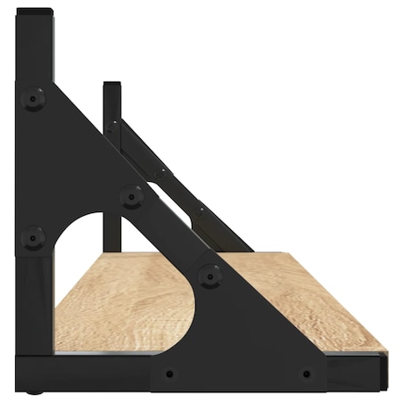 vidaXL Półki ścienne 2 szt. Dąb Sonoma 80x15x15,5 cm Drewno klejone