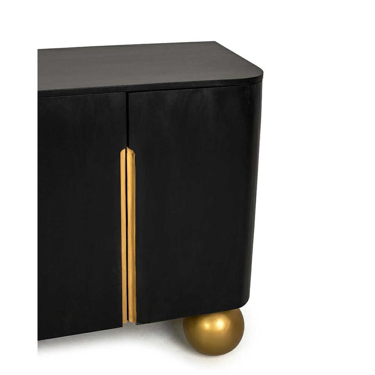 MaMaison komoda ORGANIC czarna / złota / drewno