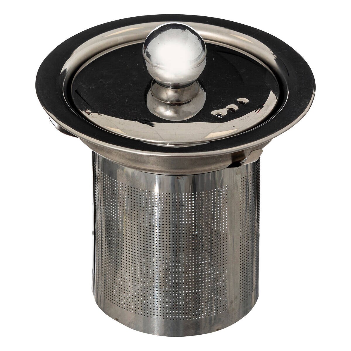 Dzbanek do herbaty z zaparzaczem i z filiżanką, szklany