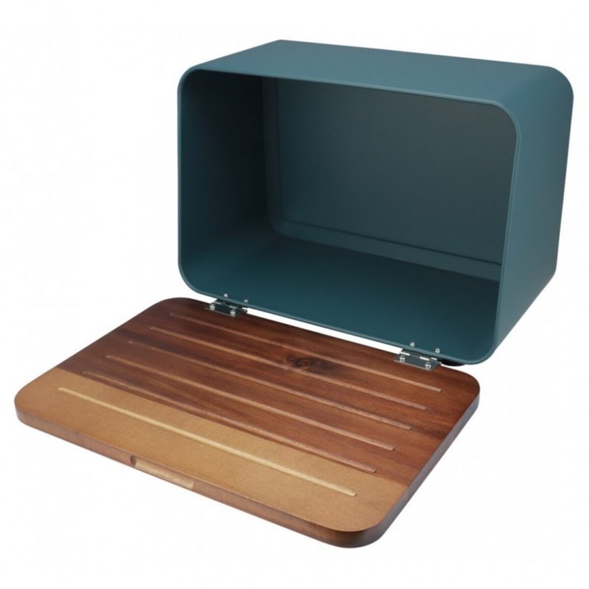 Chlebak Stalowy Z Pokrywą Akacjową Husla 73939