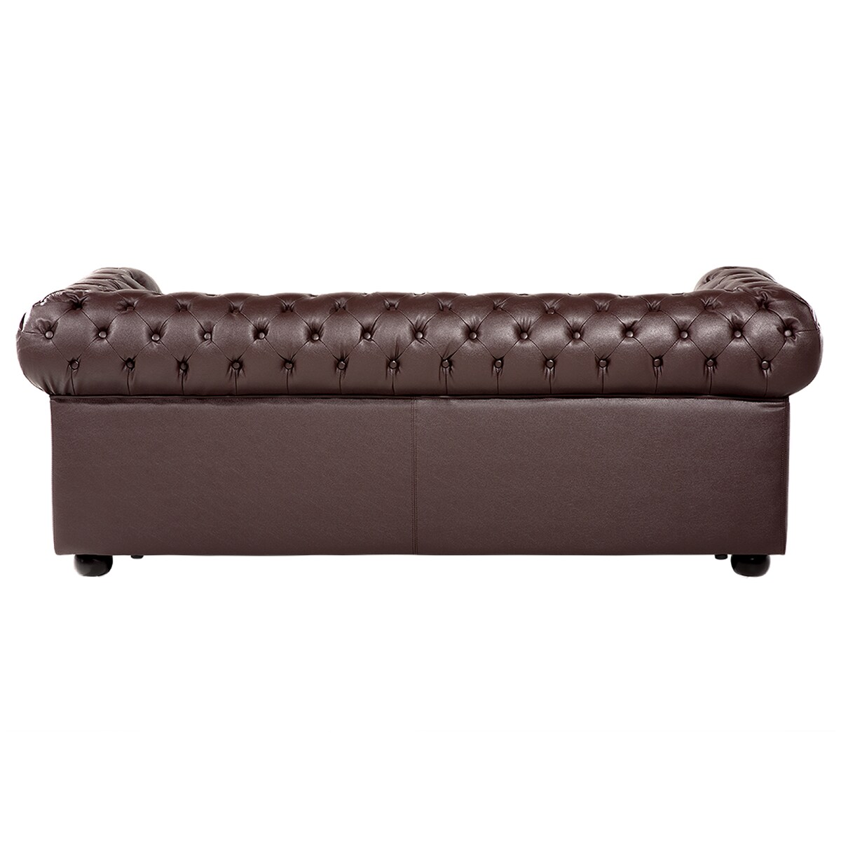 Sofa dla 3 osób CHESTERFIELD Skóra naturalna Brązowy
