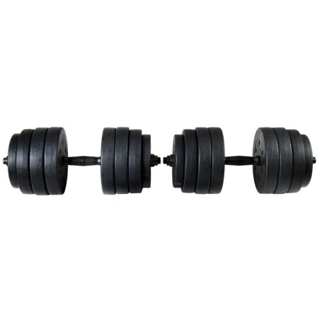 Zestaw hantli 2x20kg hantle bitumiczne 40 kg regulowane funfit