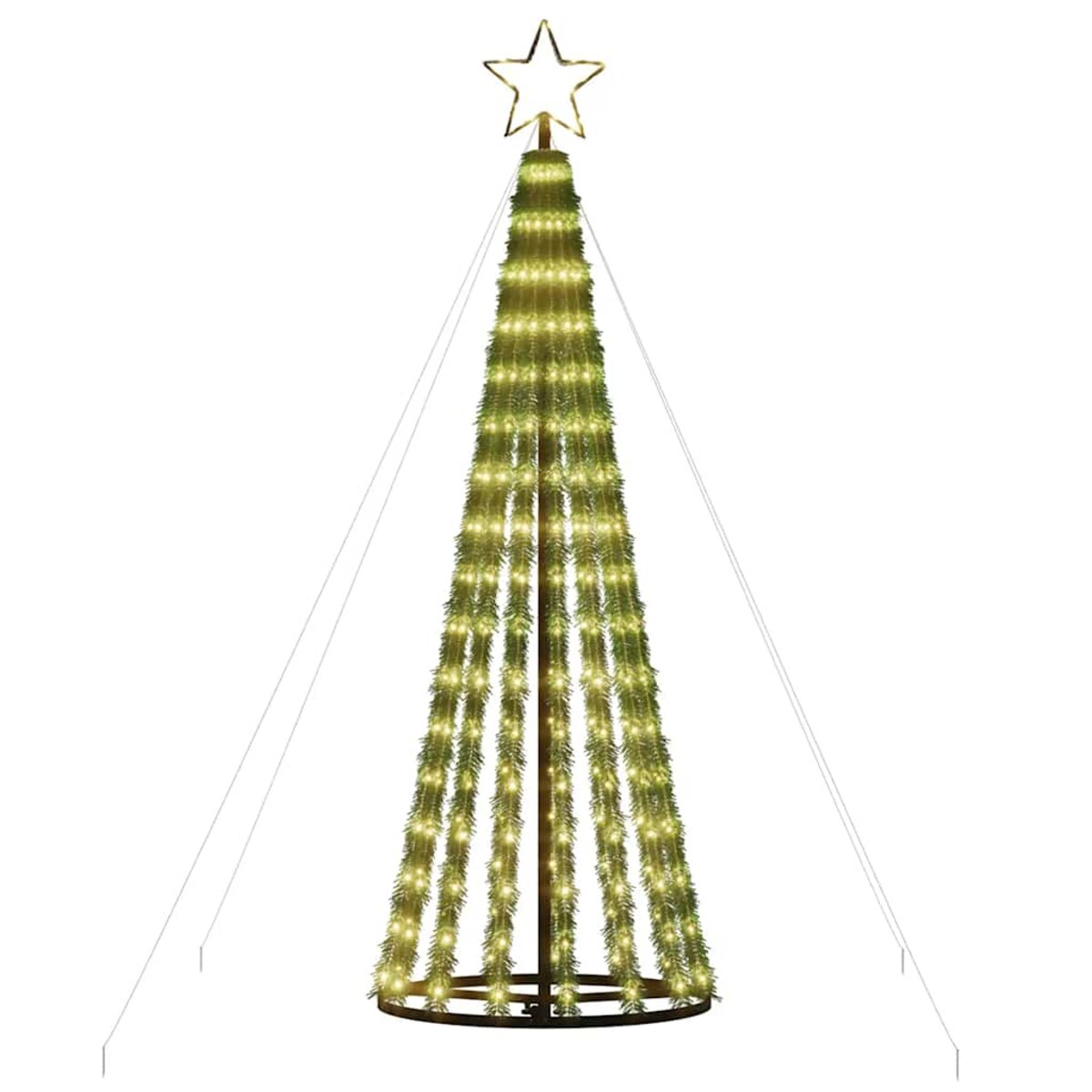 vidaXL Choinka LED 275 LEDs Ciepła biel 180 cm