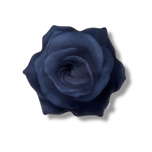 Poduszka kwiat czarna Róża mała