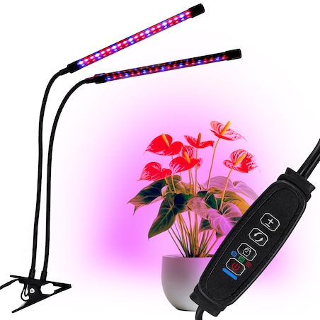 Lampa Led Do Wzrostu Roślin 40 Diod Timer 15 W Uprawa Roślin Do Domu Bez Zasilacza Sieciowego