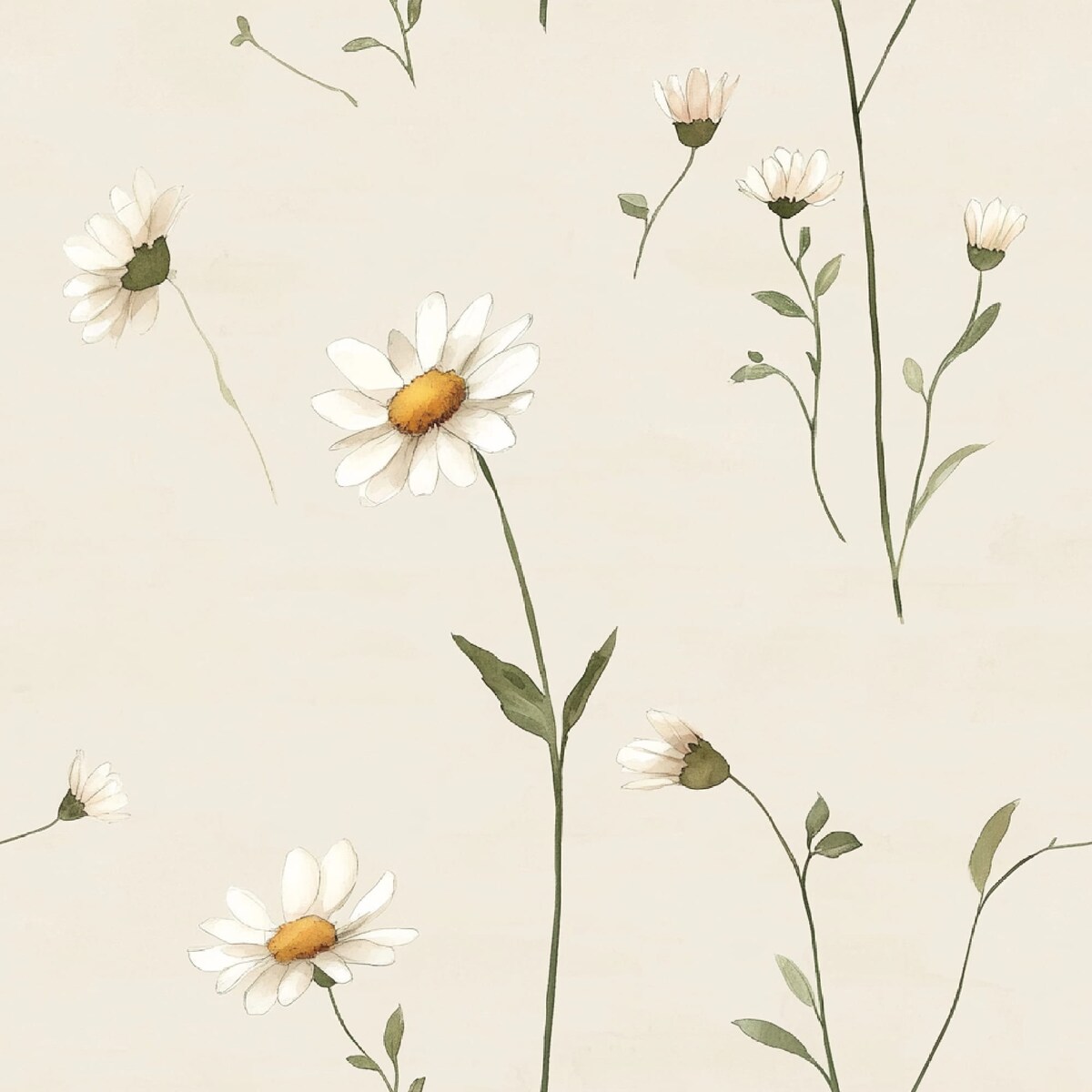 Obrus okrągły SPRING wzór SP25 | stokrotki - średnica 150 cm