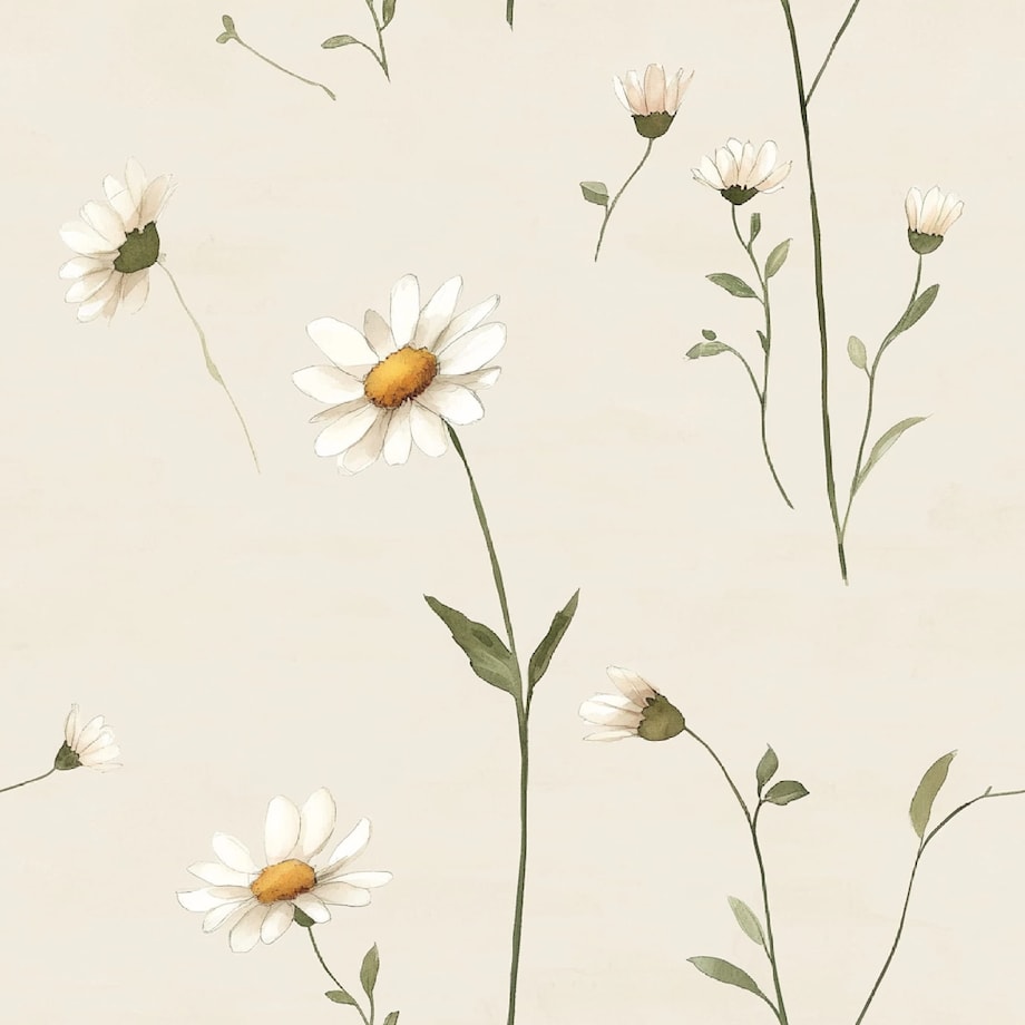 Obrus okrągły SPRING wzór SP25 | stokrotki - średnica 150 cm