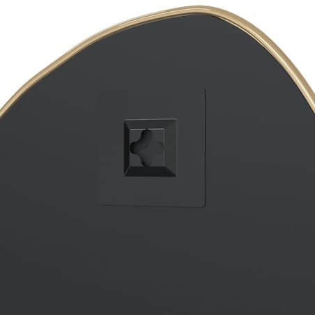 vidaXL Lustro ścienne, złote, 60x50 cm