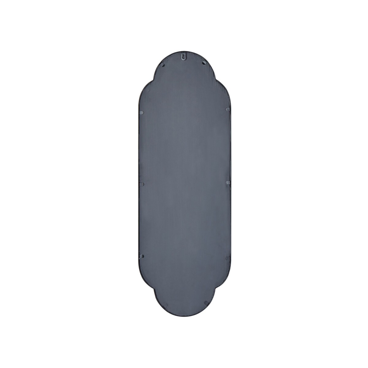 Lustro ścienne metalowe 36 x 102 cm czarne TROUY