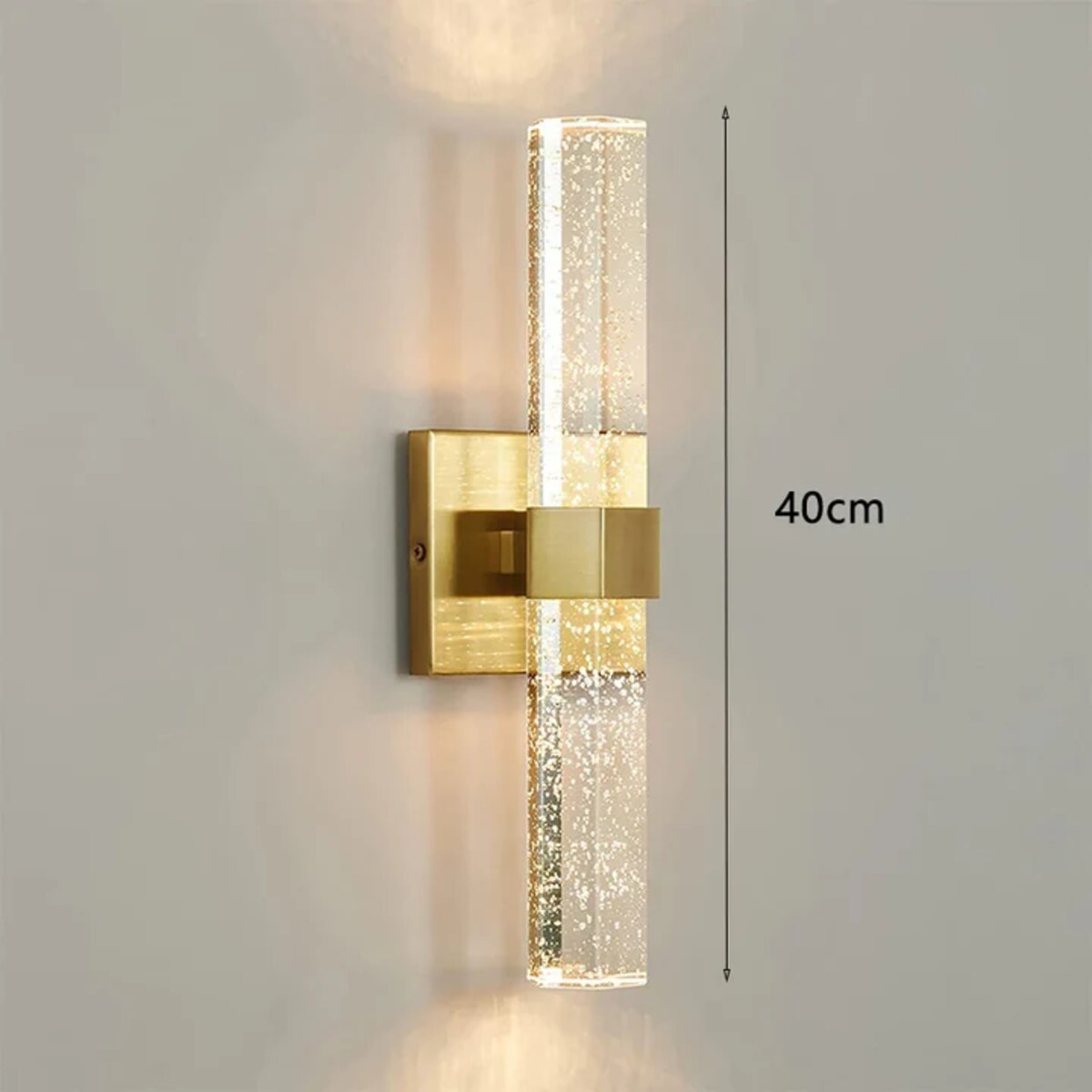 Kinkiet lampa ścienna 400x100 mm Candice, LED, Złoty