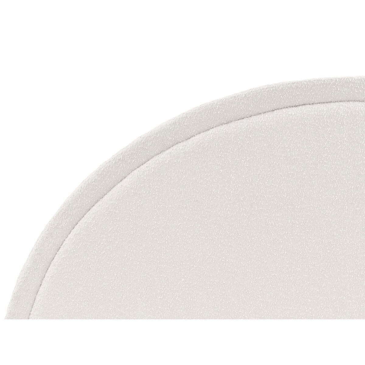 Łóżko boucle 160 x 200 cm białe MARGUT