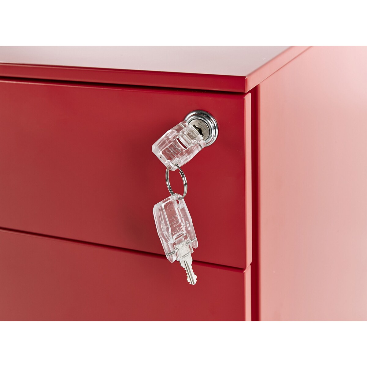 Szafka biurowa metalowa czerwona BOLSENA