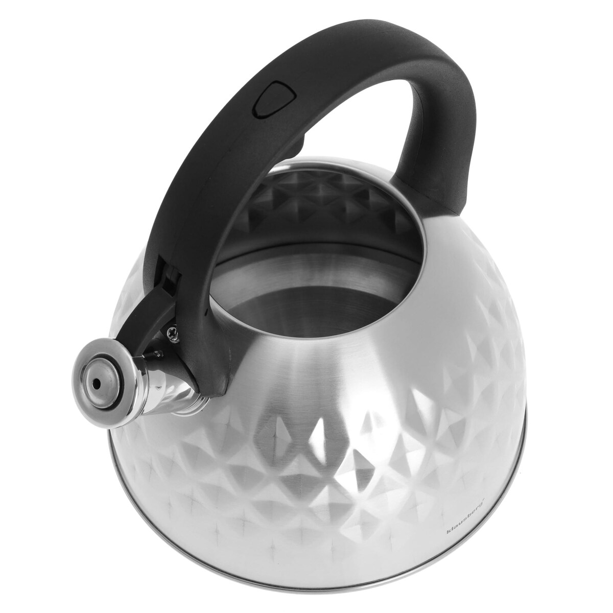 Czajnik stalowy z gwizdkiem 3.0L Diamond srebrny KLAUSBERG