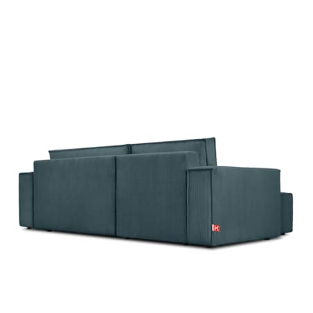 KONSIMO NAPI Narożnik uniwersalny z funkcją spania, niebieski prawy/lewy