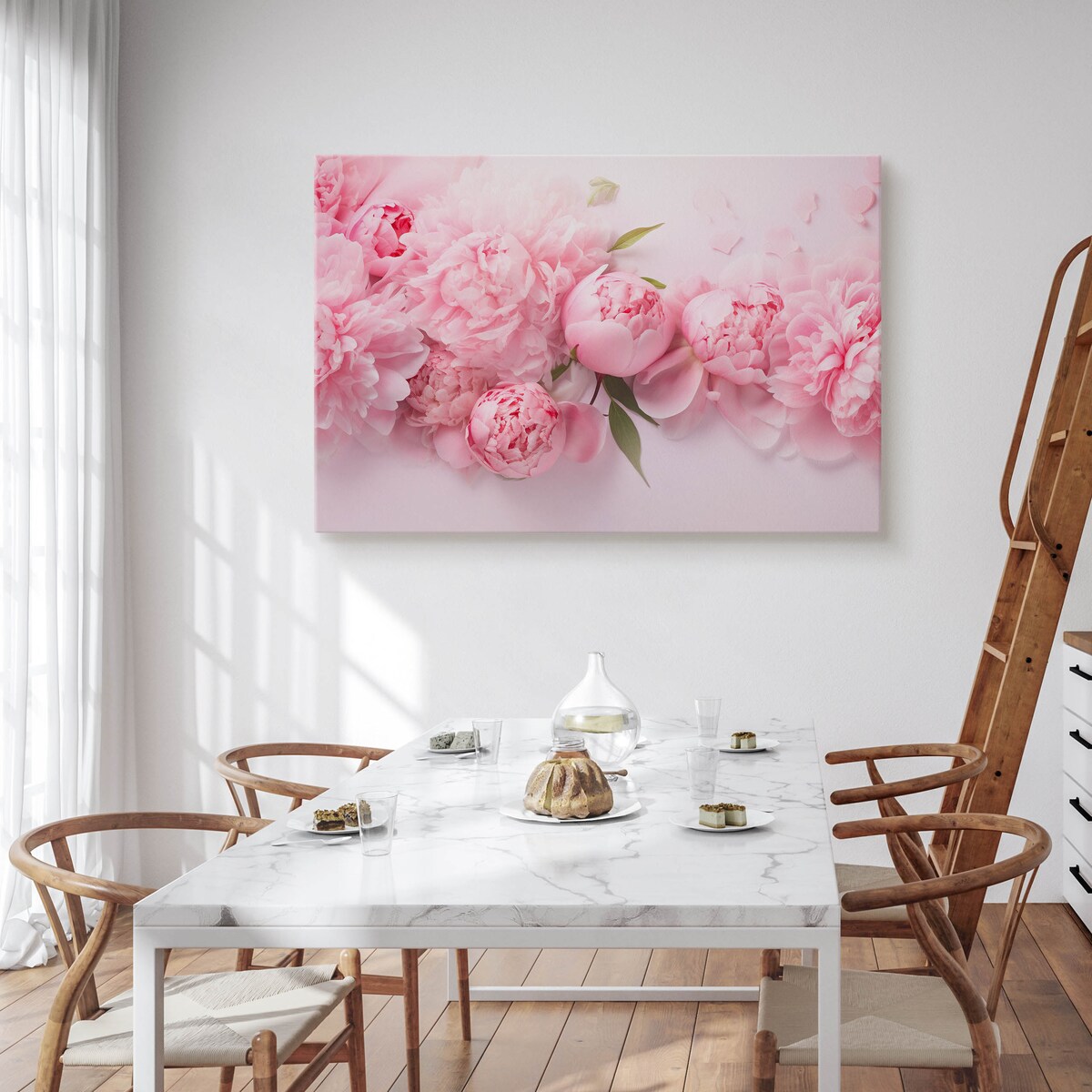 Obraz na płótnie Różowe piwonie 30x20cm