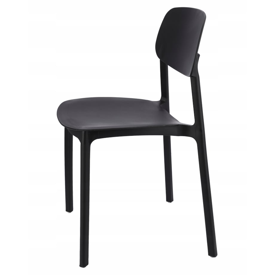 4 X Krzesło Do Jadalni Kuchni Stołu Zestaw Komplet Lara Czarne