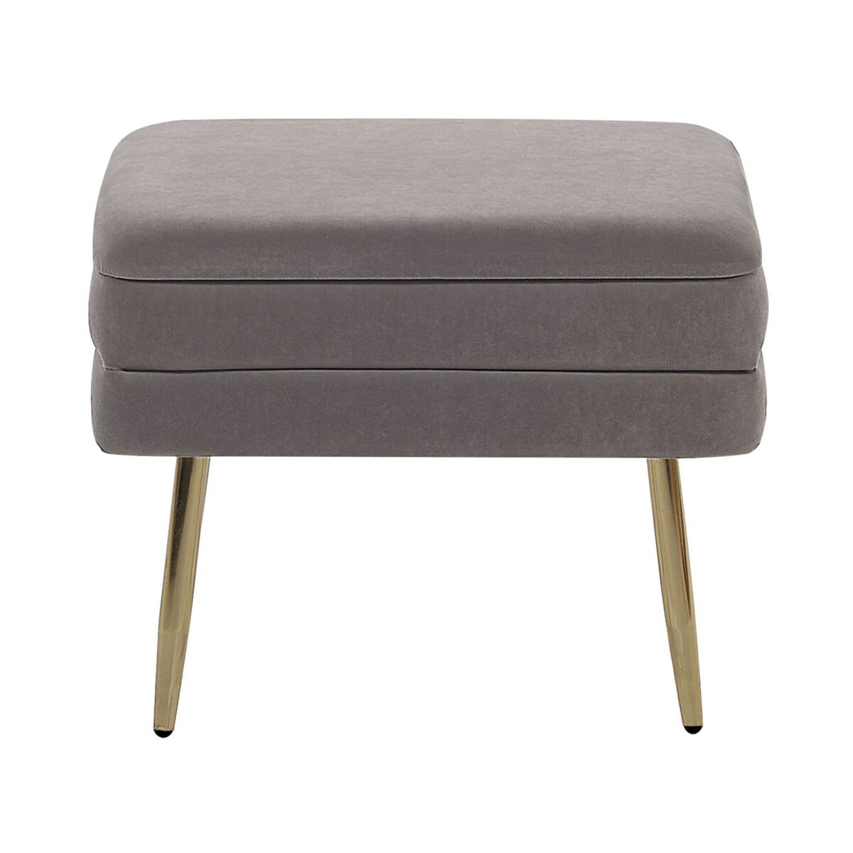 Ławka ze schowkiem do sypialni szara ODESSA