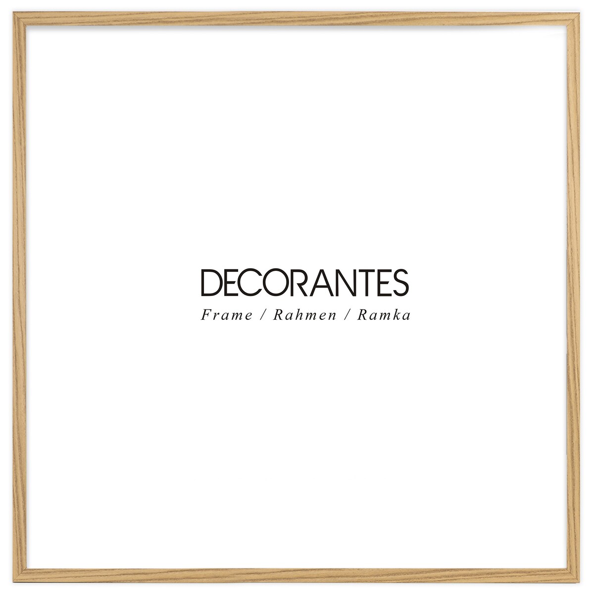 Brązowa ramka na zdjęcia 40x40 cm wisząca rama MDF z plexi klasyczna ramka kwadratowa