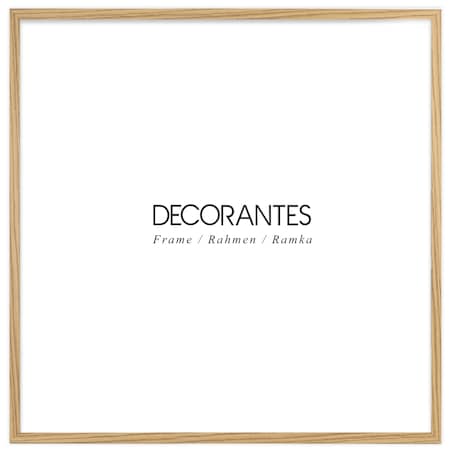 Brązowa ramka na zdjęcia 40x40 cm wisząca rama MDF z plexi klasyczna ramka kwadratowa