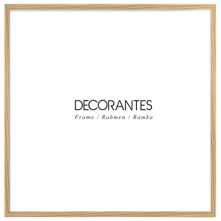 Brązowa ramka na zdjęcia 40x40 cm wisząca rama MDF z plexi klasyczna ramka kwadratowa