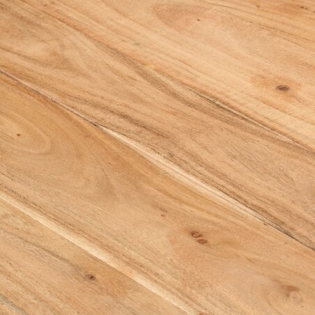 vidaXL Stół do jadalni, czarny, 180x90x77 cm, lite drewno akacjowe