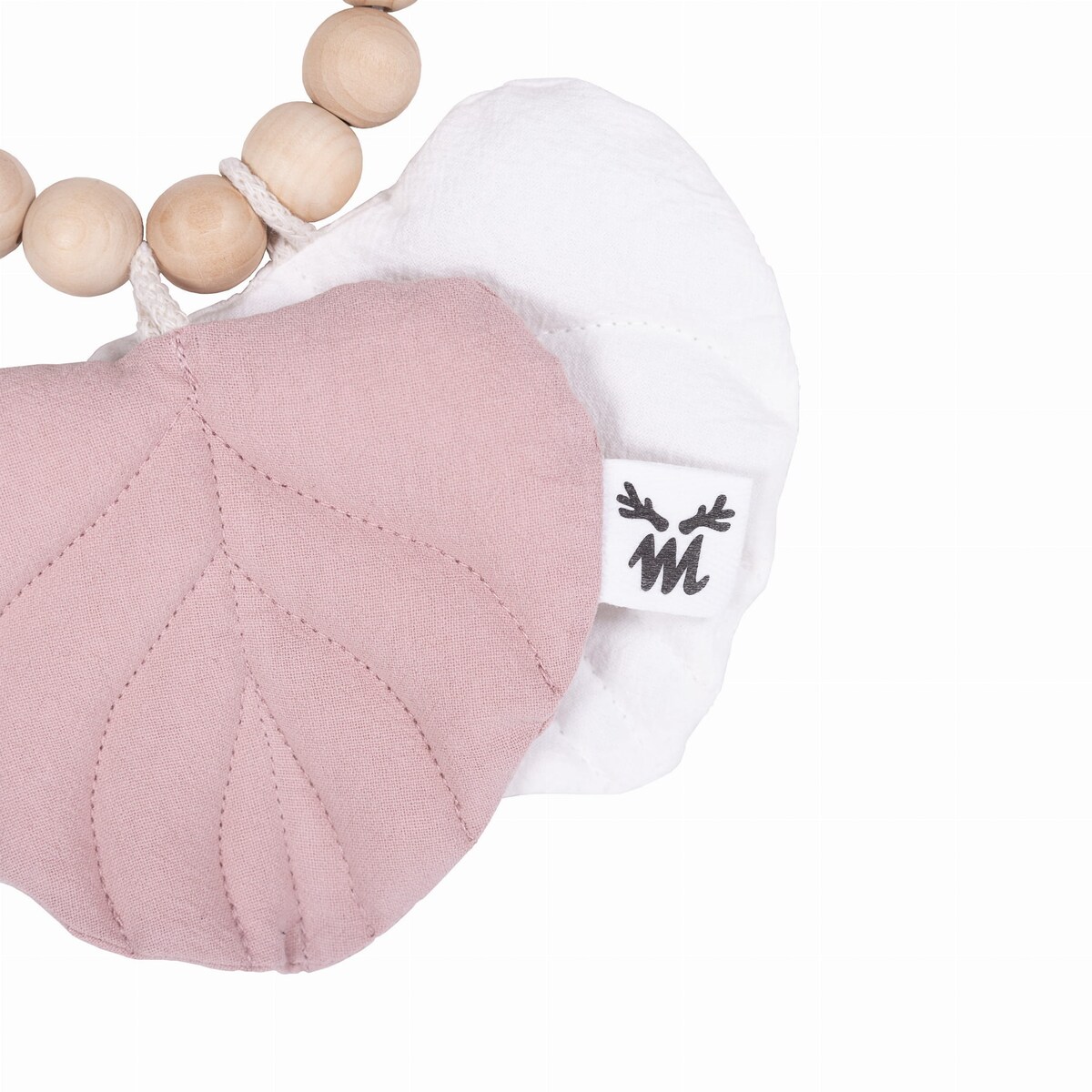 Zabawka listki dusty pink