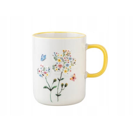 KUBEK CERAMICZNY 2x 390 ml łąka kwiaty wielkanoc na kawę herbatę napoje