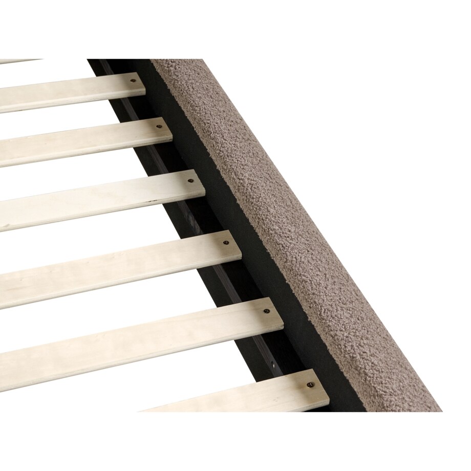 Łóżko Boucle BAJONNA 180 x 200 cm Beżowoszary