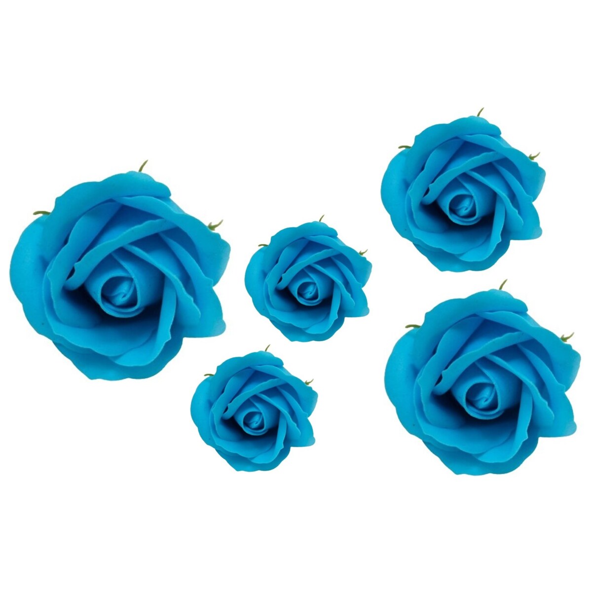 KWIATY MYDLANE pachną 5szt CIEMNY NIEBIESKI róża na bukiet box upominek