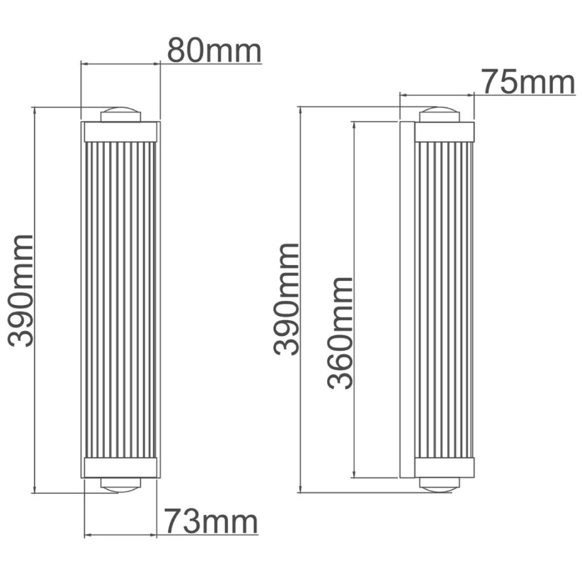 Kinkiet LAMPA ścienna Fumi Parette Gold IP44 Orlicki Design łazienkowa OPRAWA szklana tuba IP44 złota
