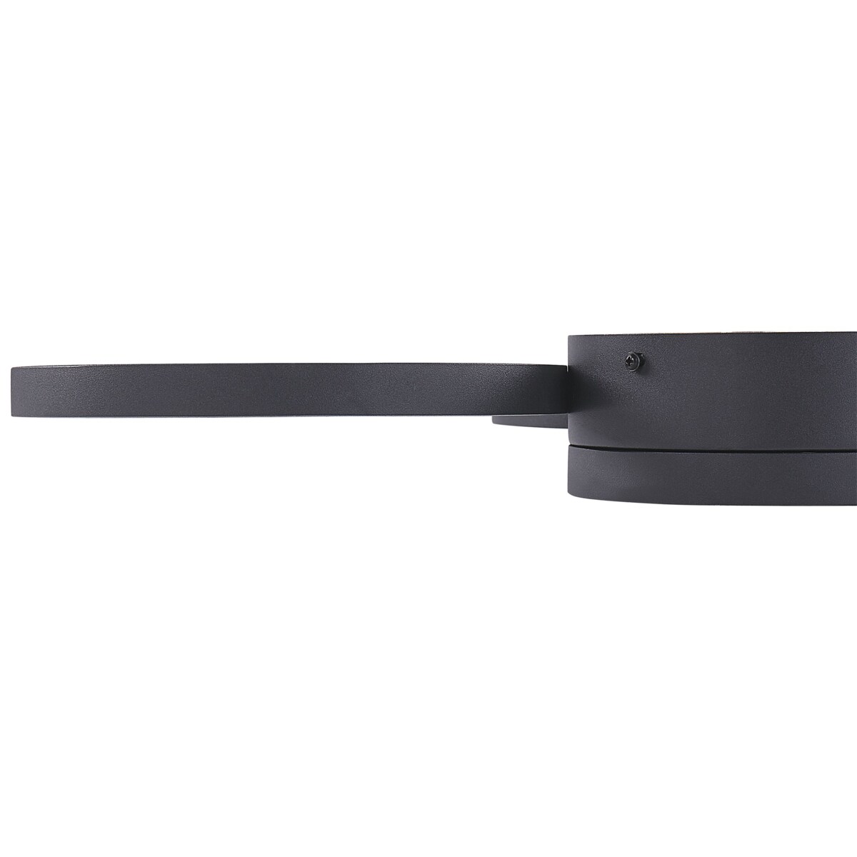 Lampa sufitowa LED metalowa czarna AGNAT