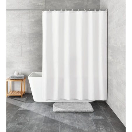 Kleine Wolke Phoenix Winylowa Zasłona prysznicowa biała 180x200 cm