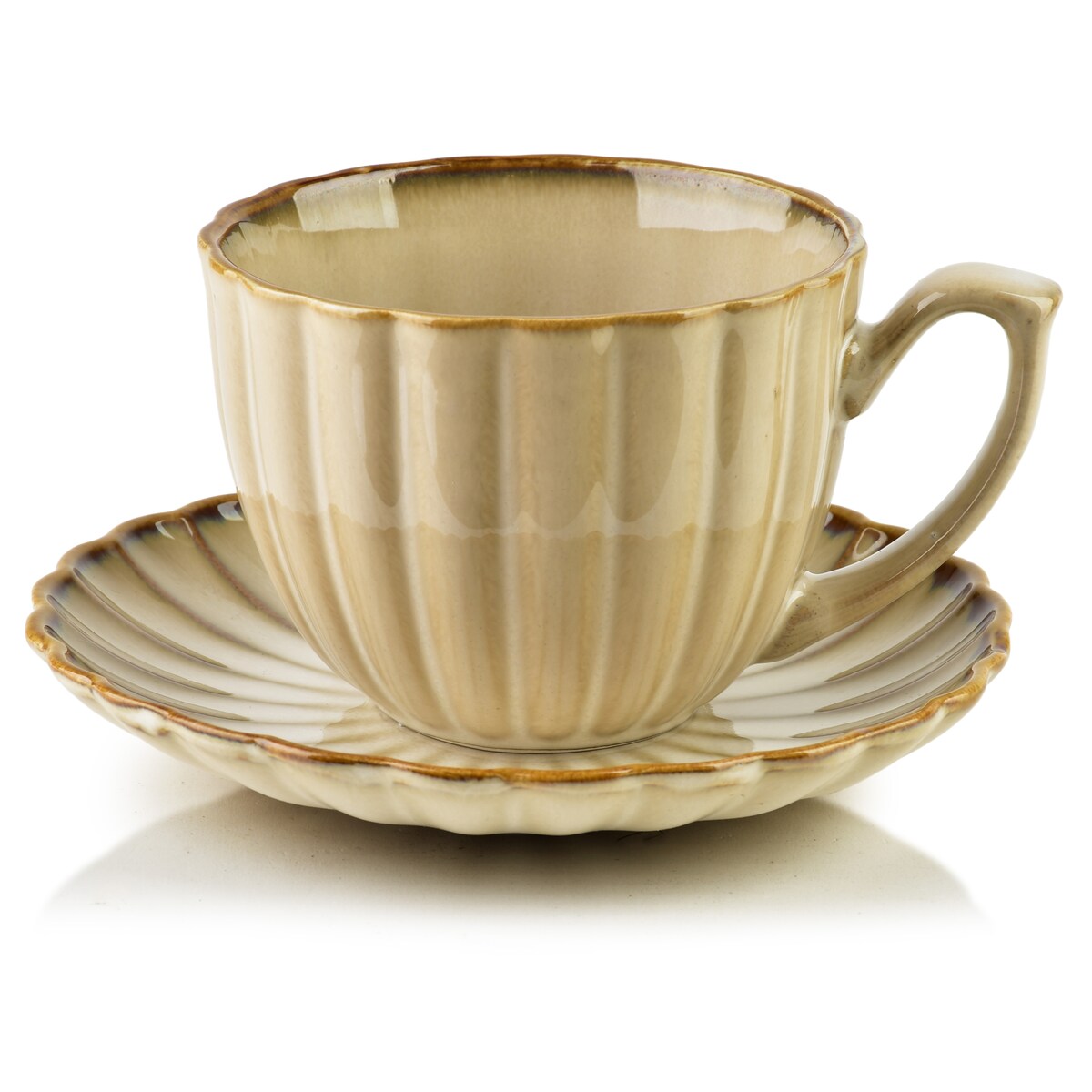 Filiżanka ze spodkiem EVIE BEIGE