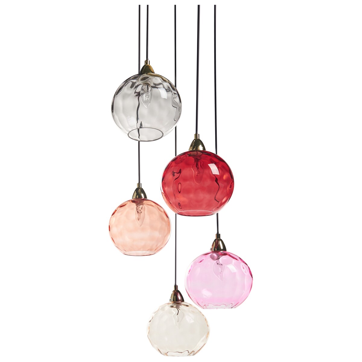 Lampa wisząca PABELLON Szkło Czerwony