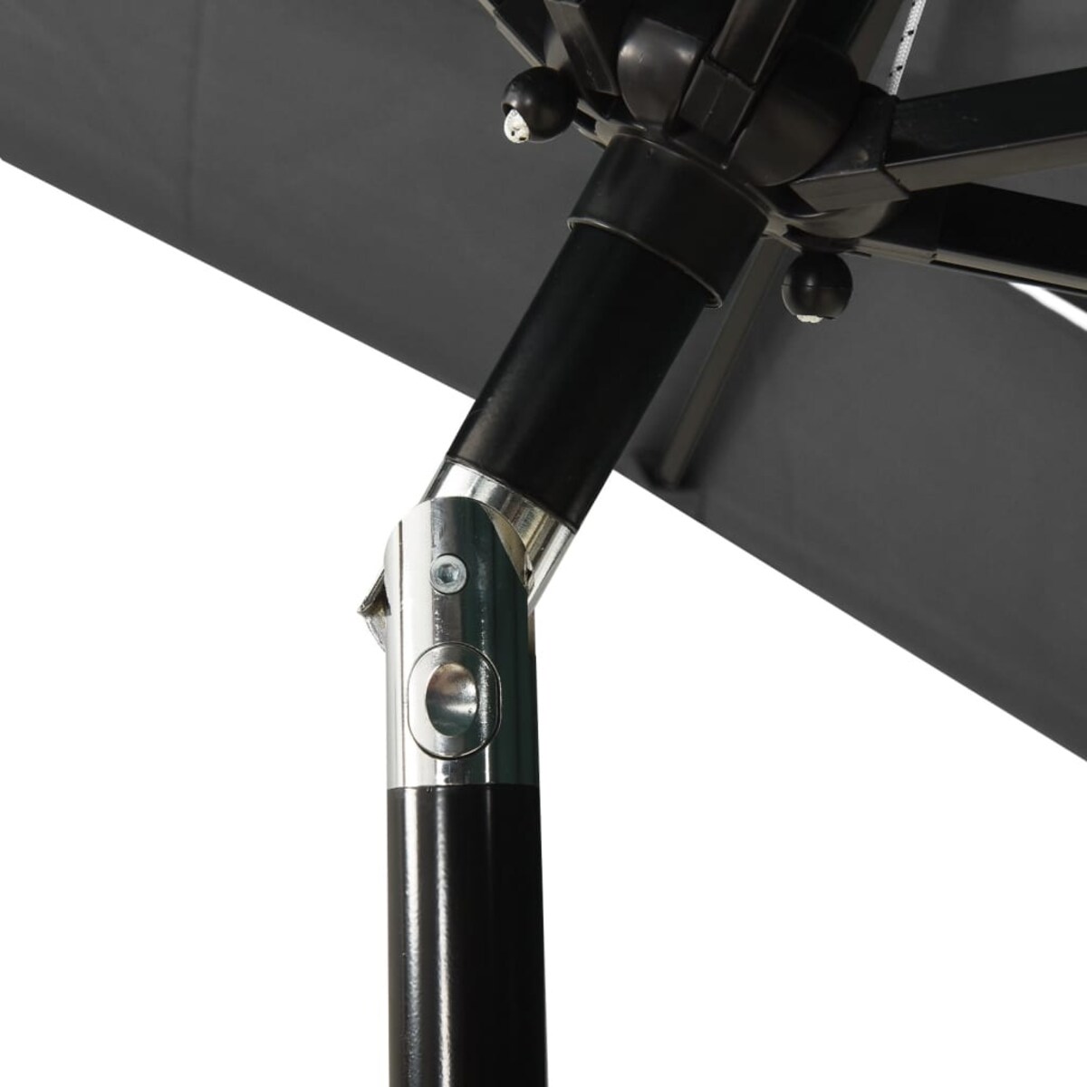 vidaXL 3-poziomowy parasol na aluminiowym słupku, antracytowy, 2x2 m