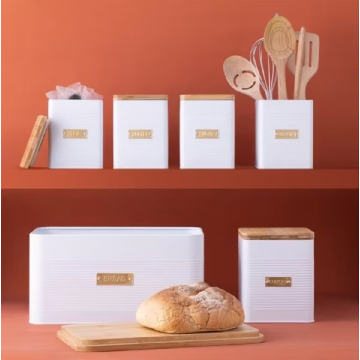 Pojemnik na herbatę biały Otto Square, 1600 ml, Typhoon