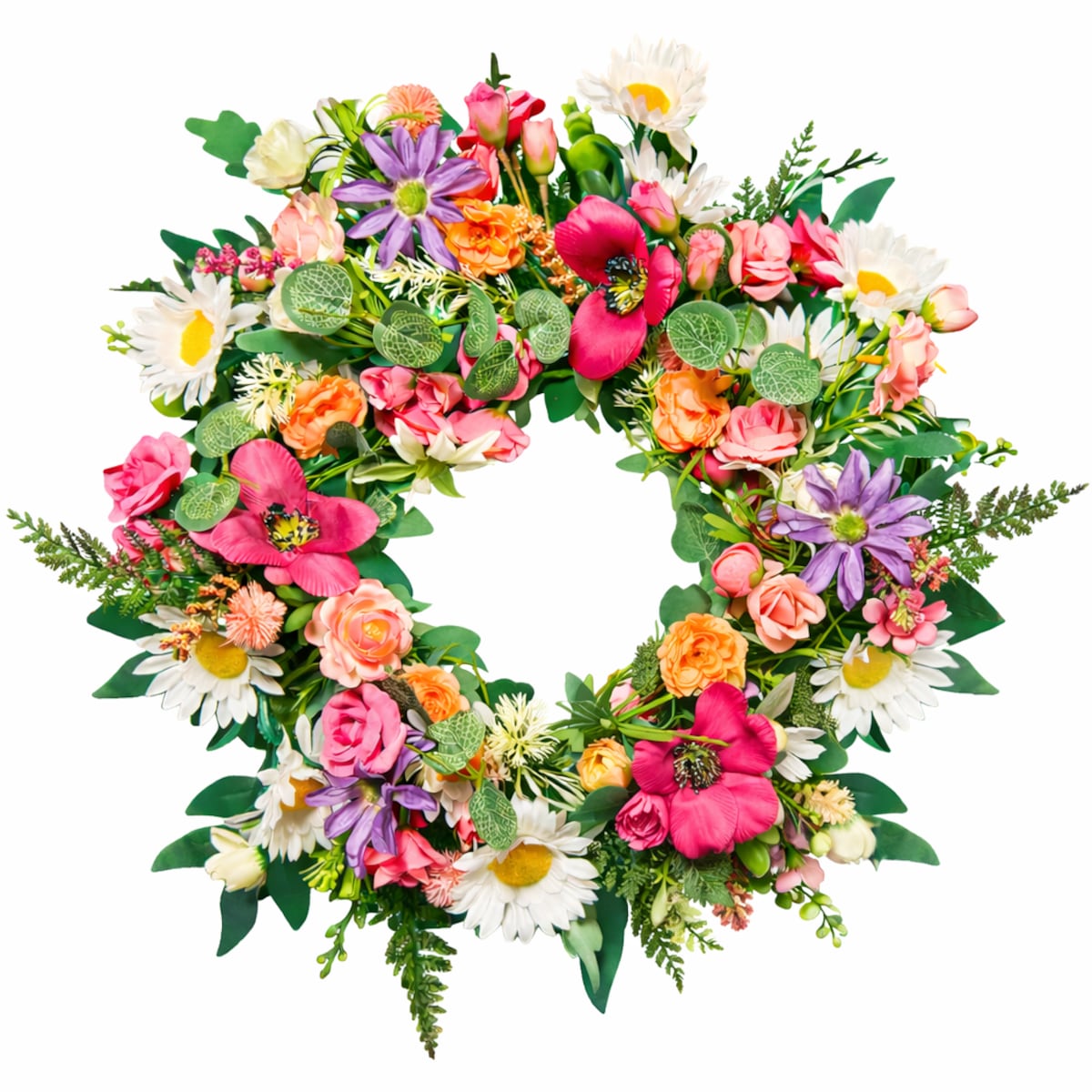 Wianek wiosenny MEADOW 45 cm stroik wielkanocny