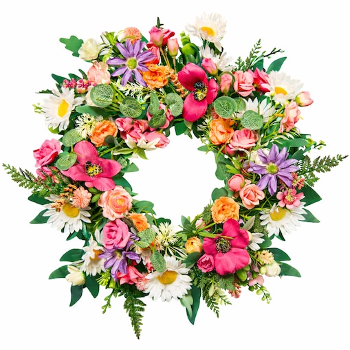 Wianek wiosenny MEADOW 45 cm stroik wielkanocny