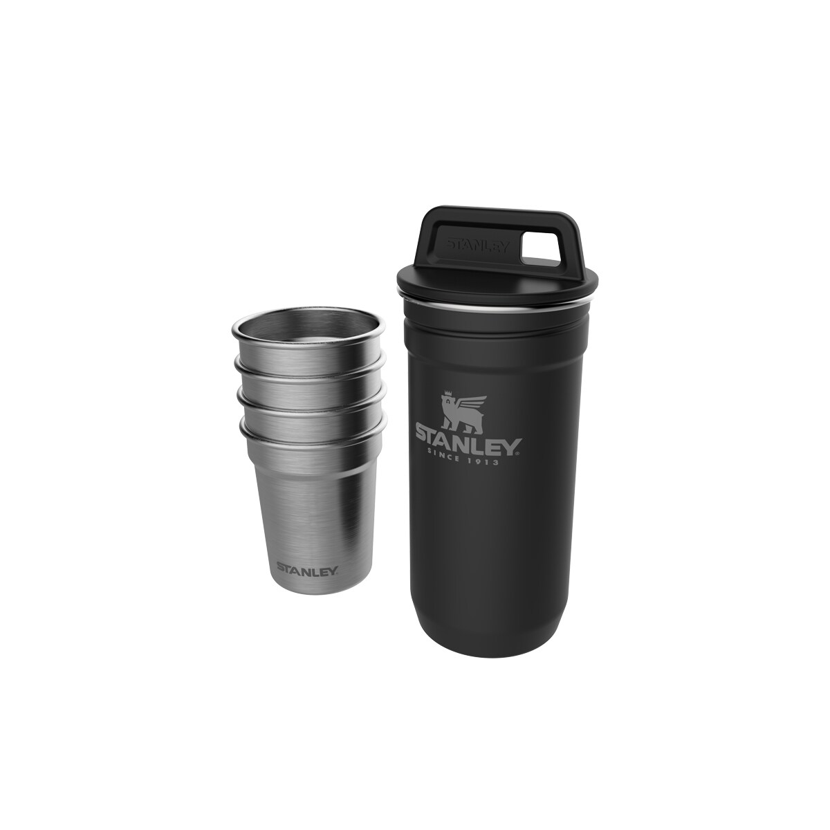 Kieliszki metalowe w etui ADVENTURE - MATTE BLACK / Stanley