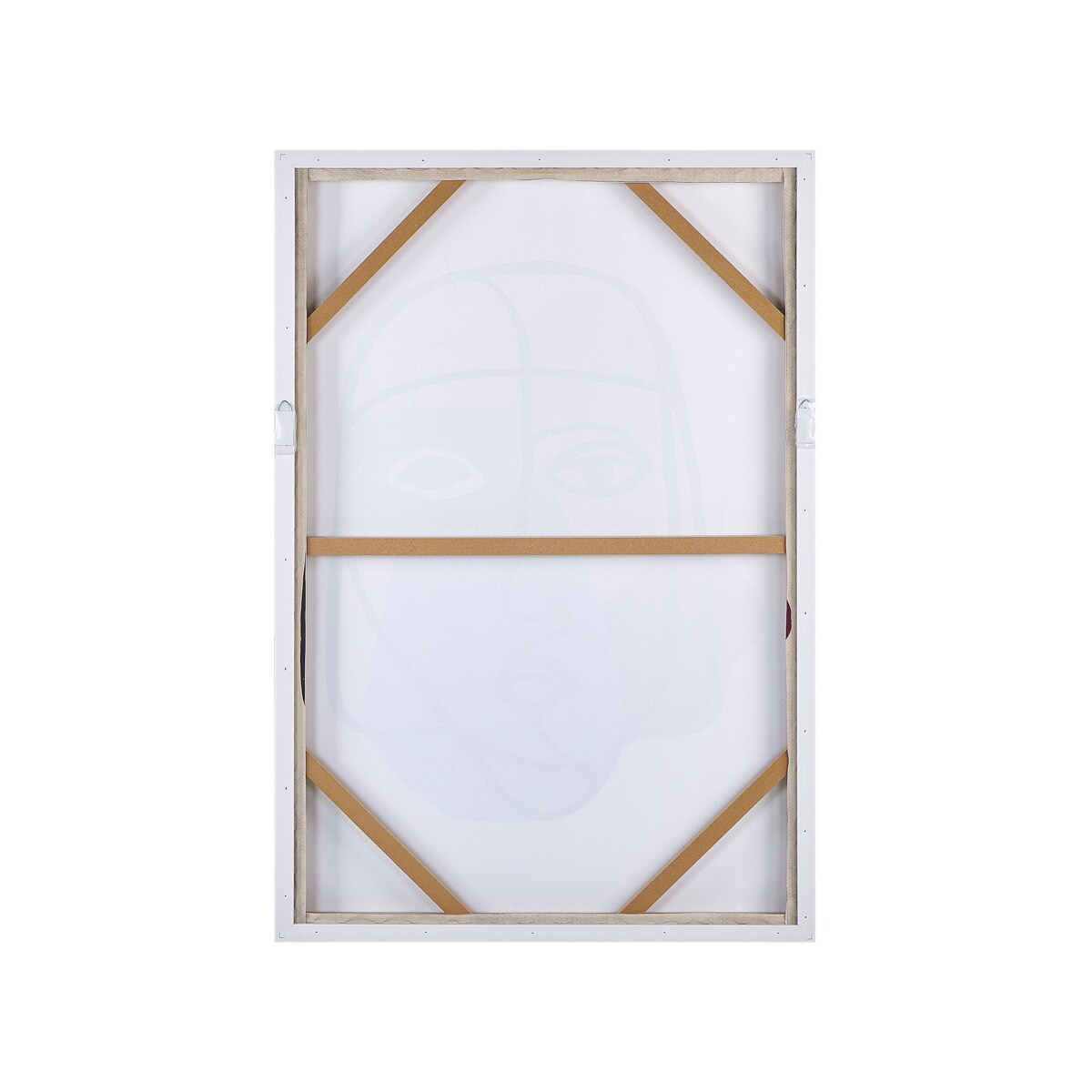 Obraz na płótnie w ramie kobieta 63 x 93 cm wielokolorowy BINETTO