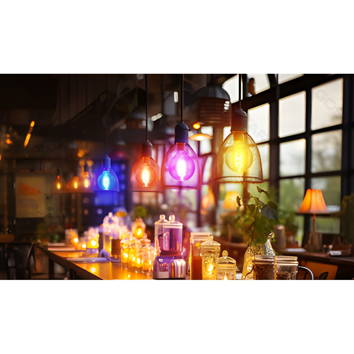 inteligentna żarówka bluetooth mesh g95 4.9w rgbw