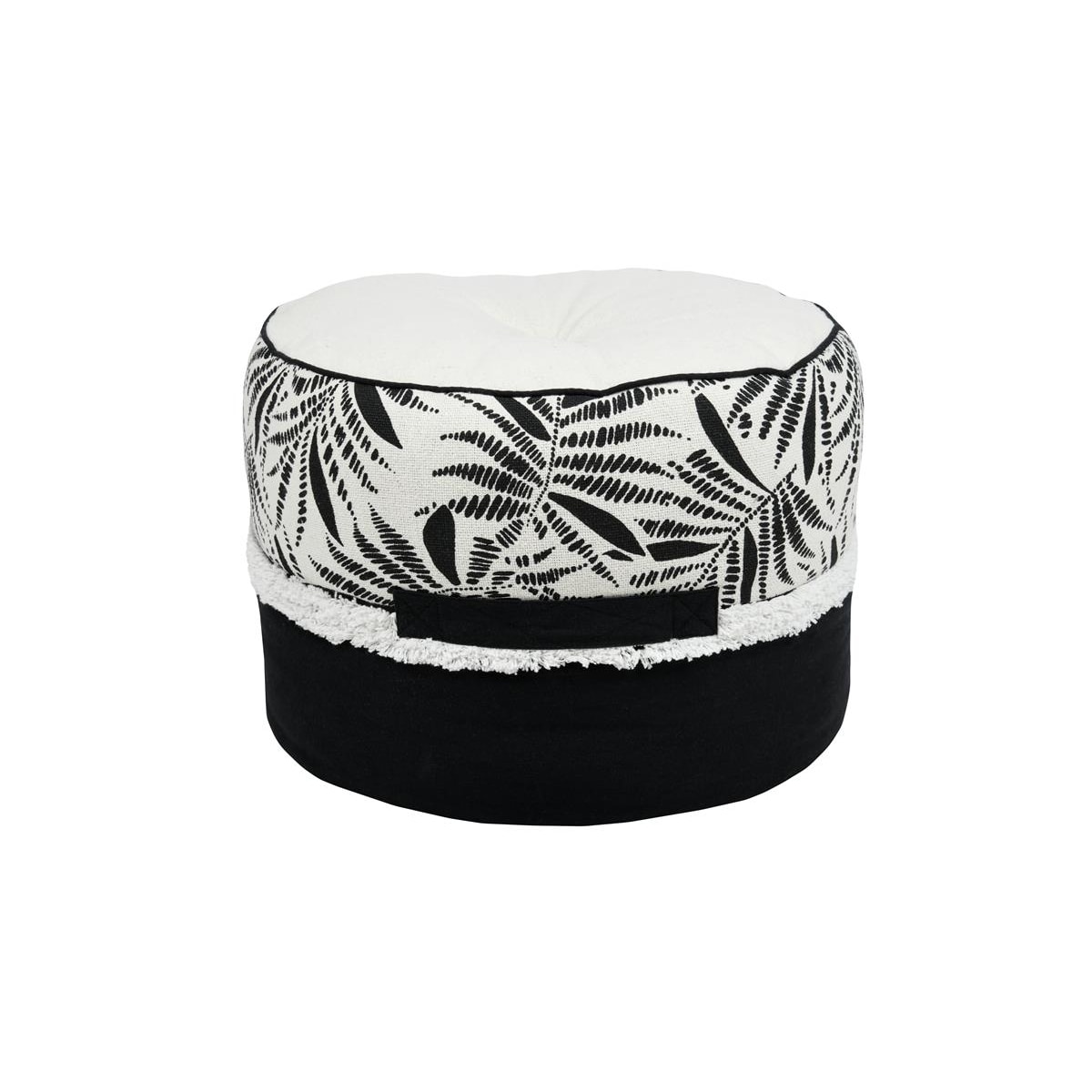Bawełniana pufa ZIANA, Ø 40 cm