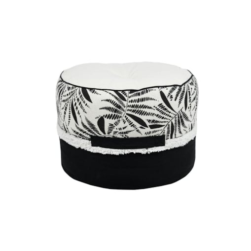 Bawełniana pufa ZIANA, Ø 40 cm
