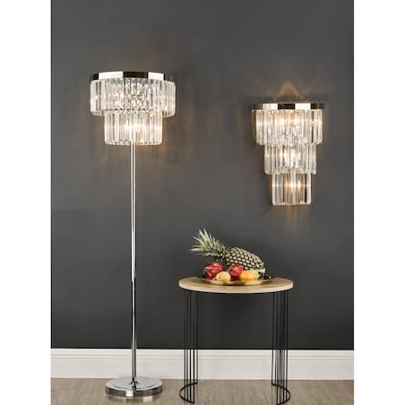 Kryształowa lampa przysufitowa Angel ANG3008 Dar Lighting przezroczysta chrom