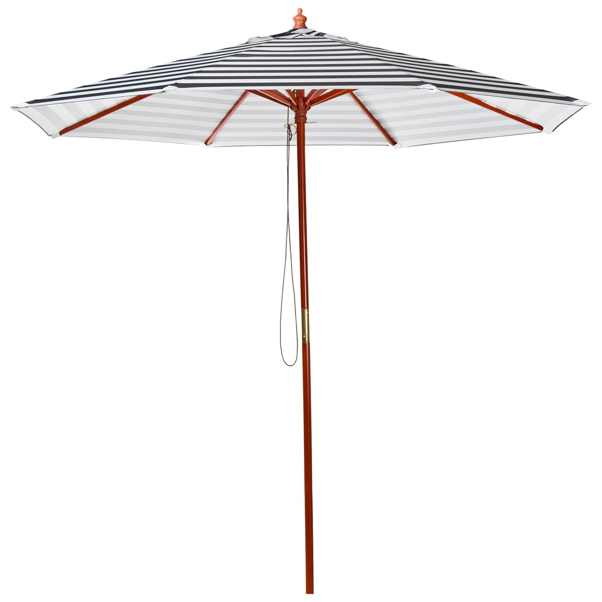 Parasol ogrodowy 260 cm FERENTILLO Czarny/ biały