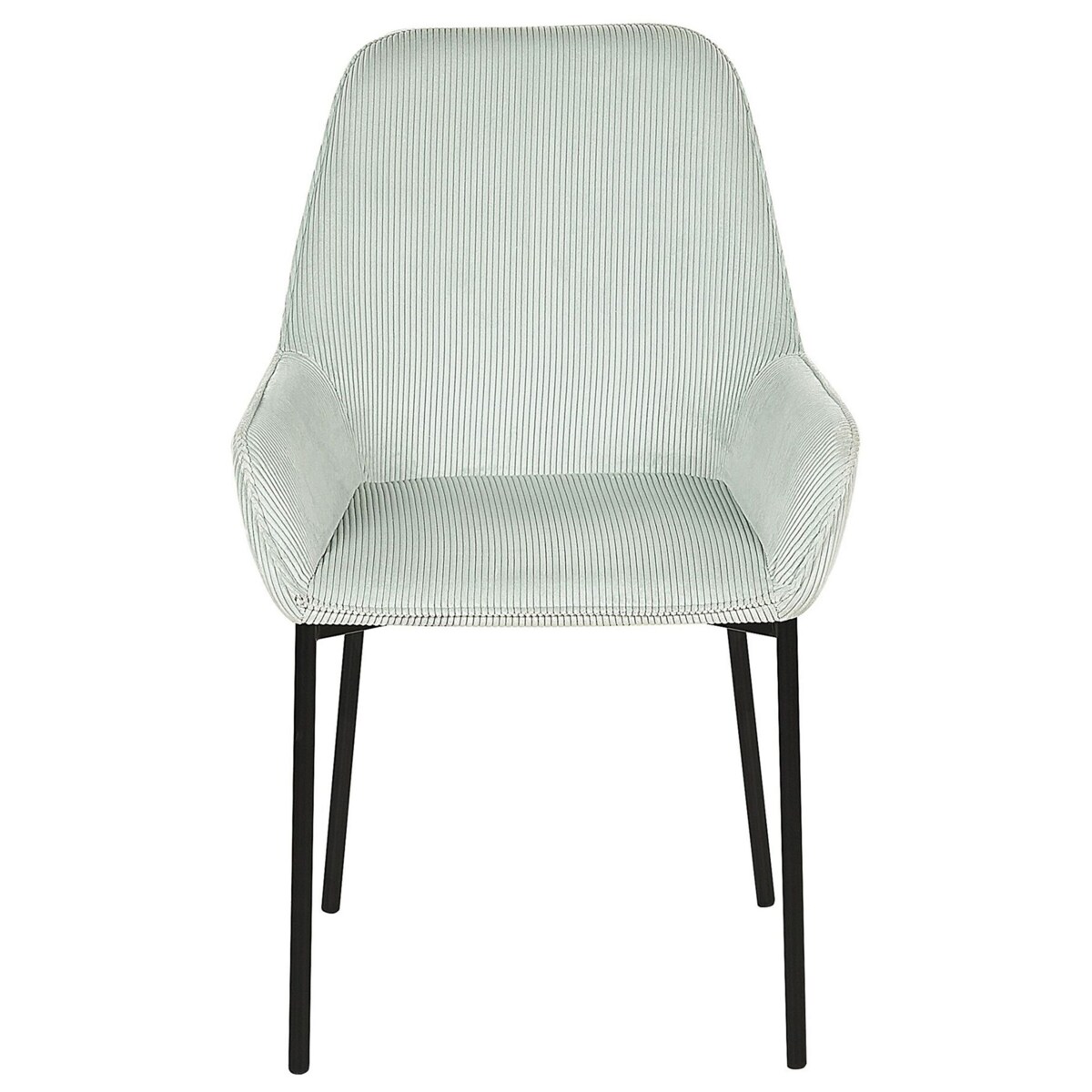 Zestaw 2 krzeseł do jadalni sztruksowy miętowy LOVERNA