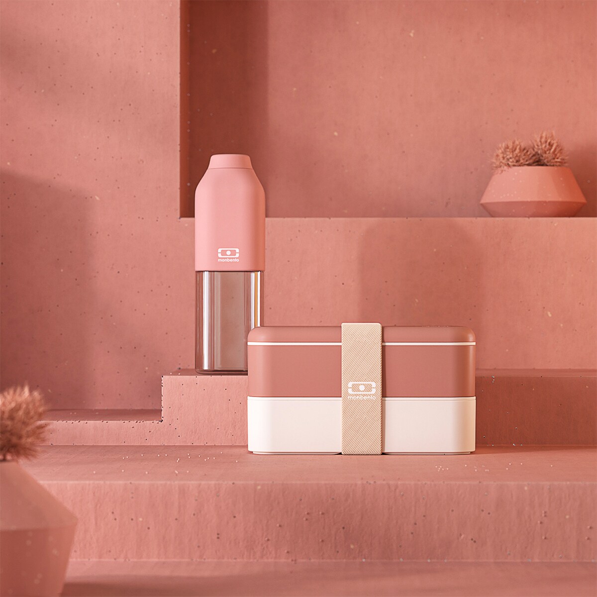 Monbento Positive butelka na wodę 0,5L Rosa Moka