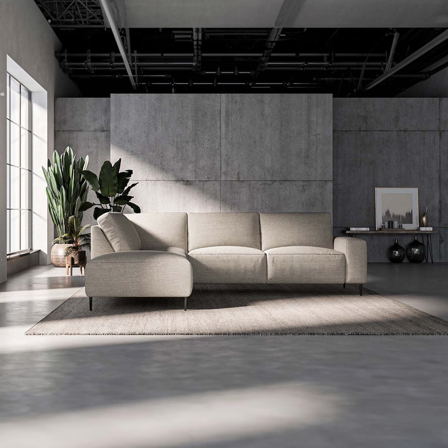 Tendo Sofa narożna - jasnoszara